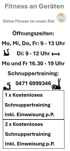 Flyer mit Probetraining